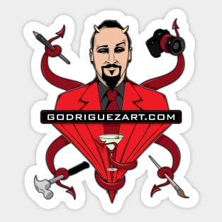 Godriguezart logo Sticker